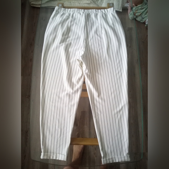 H&M Cream Striped Trousers - Picture 3 of 3